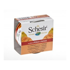 Agras Schesir Nature Chicken Fillet with Papaya Храна за кучета с пилешко филе и папая 150 гр
